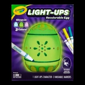 🐣🐰Crayola Light-Ups Recolorable Egg - Purple and Green